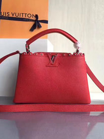 2017 Louis vuitton original taurillon leather capucines BB M54419 red