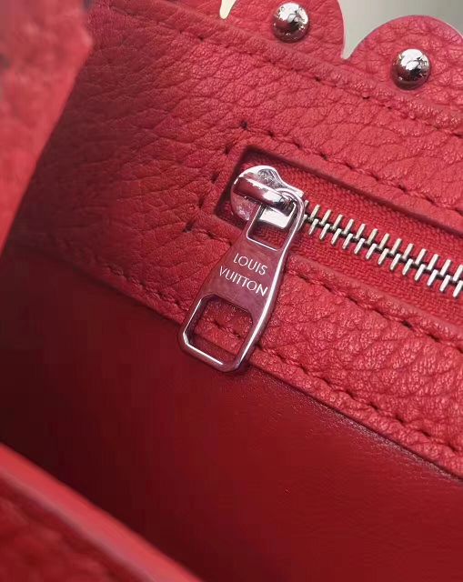 2017 Louis vuitton original taurillon leather capucines PM M54565 red