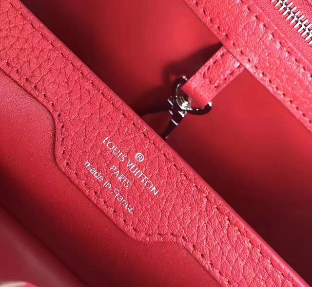 2017 Louis vuitton original taurillon leather capucines PM M54565 red