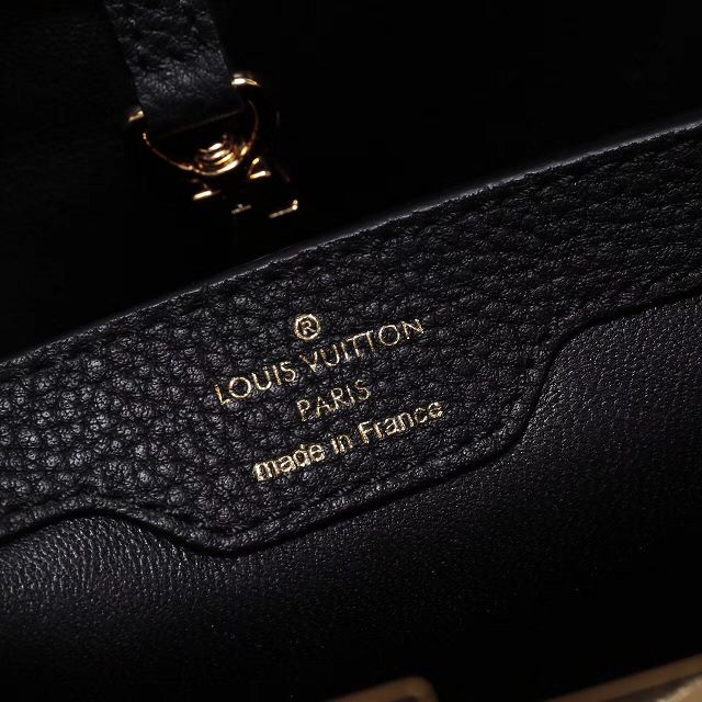 2017 Louis vuitton original taurillon leather capucines PM M54664 black