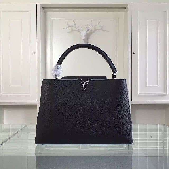 Louis vuitton original taurillon leather capucines BB M94750 black