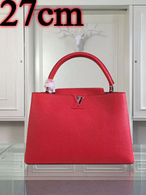 Louis vuitton original taurillon leather capucines BB M94754 red