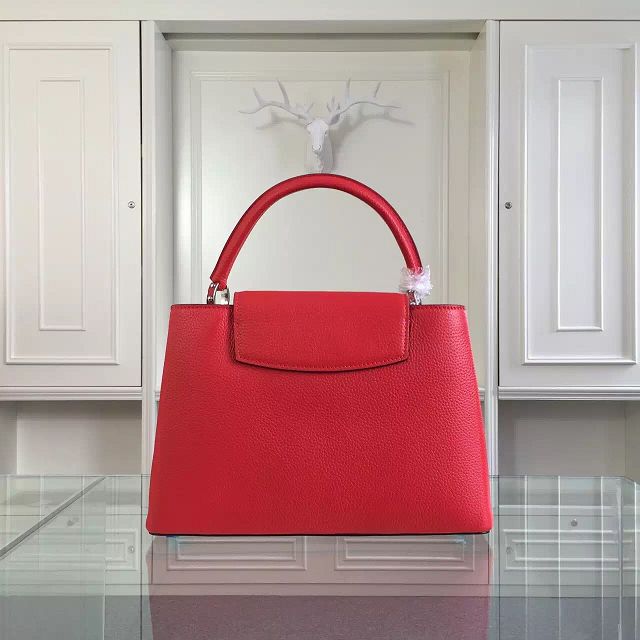 Louis vuitton original taurillon leather capucines MM M94740 red