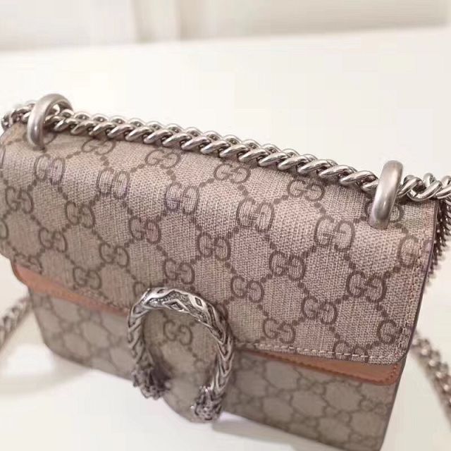 2017 GG dionysus Supreme mini bag 421970 apricot