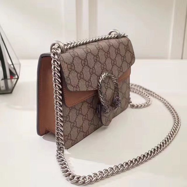 2017 GG dionysus Supreme mini bag 421970 apricot