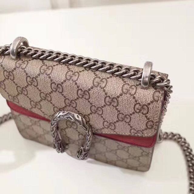 2017 GG dionysus Supreme mini bag 421970 bordeaux