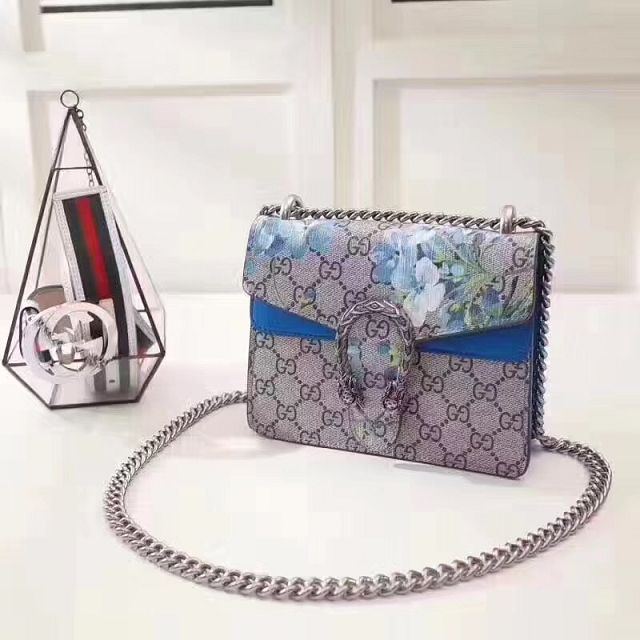 2017 GG dionysus blooms mini bag 421970 blue