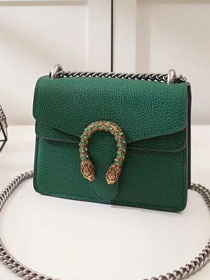  GG original leather dionysus mini shoulder bag 421970 green