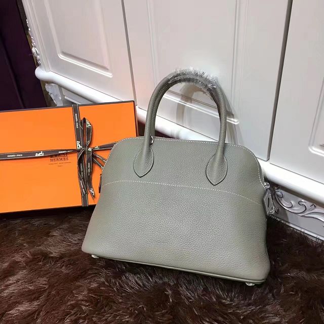 Hermes calfskin medium bolide 31 bag B31 gray