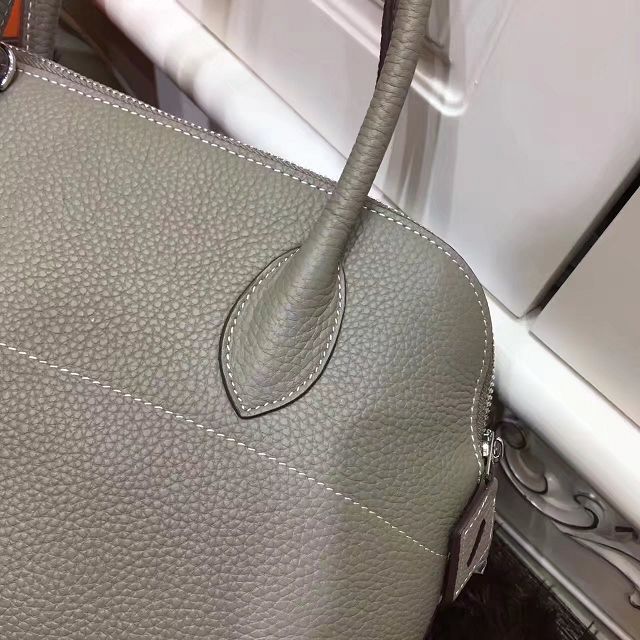 Hermes calfskin medium bolide 31 bag B31 gray