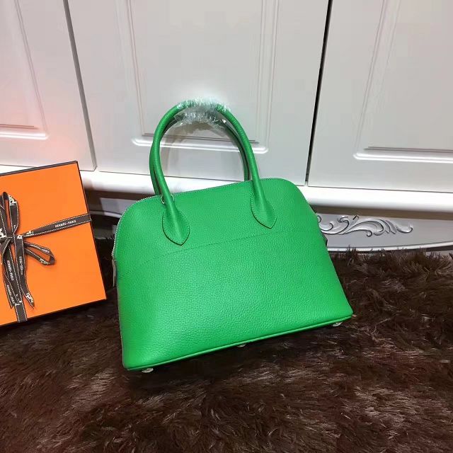 Hermes calfskin medium bolide 31 bag B31 green