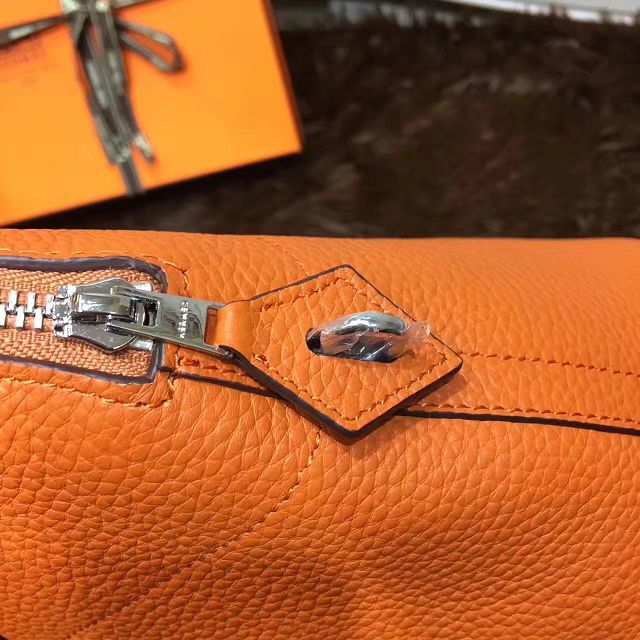 Hermes calfskin medium bolide 31 bag B31 orange