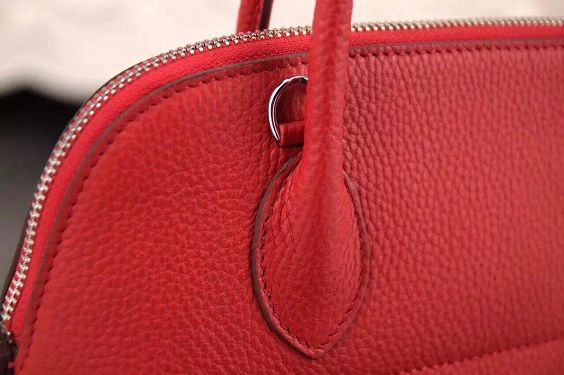 Hermes calfskin medium bolide 31 bag B31 red