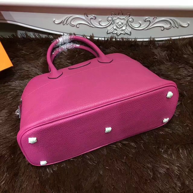 Hermes calfskin medium bolide 31 bag B31 rose red