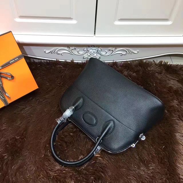 Hermes calfskin small bolide 27 bag B27 black