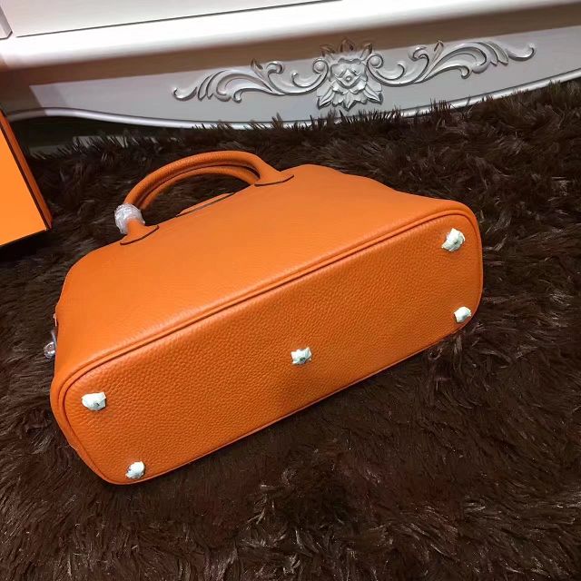 Hermes calfskin small bolide 27 bag B27 orange