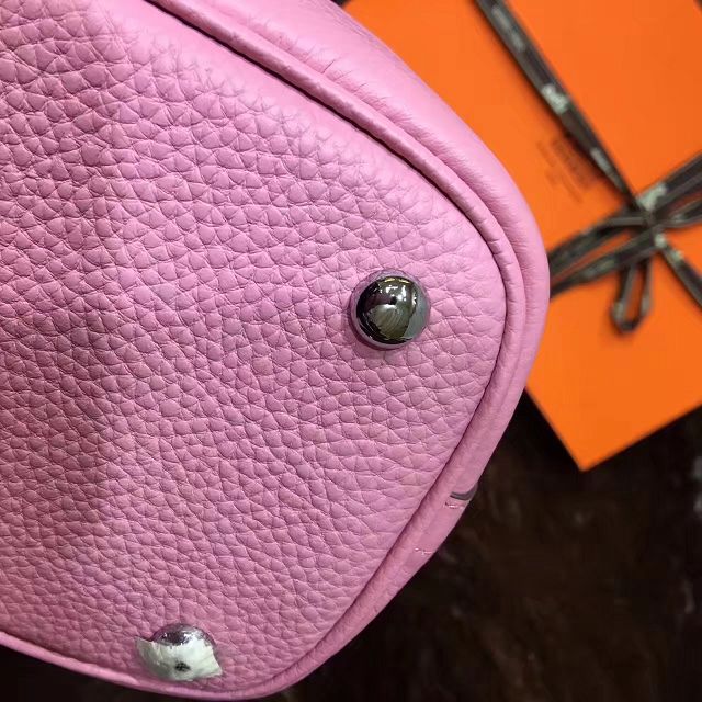 Hermes calfskin small bolide 27 bag B27 pink