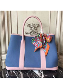 Hermes hand-made original calfskin garden party 36 bag G0360 blue&pink