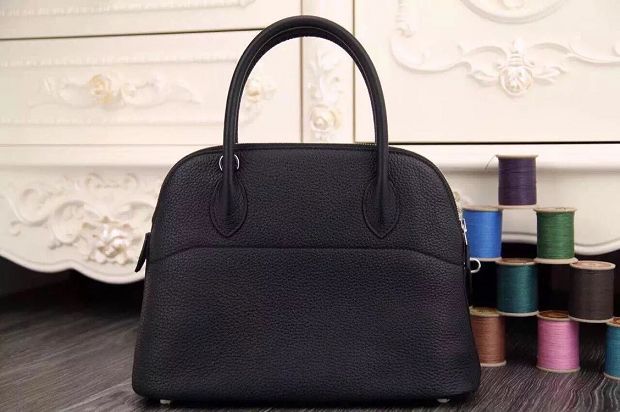 Hermes original togo leather medium bolide 31 bag B031 black