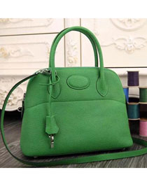 Hermes original togo leather small bolide 27 bag B027 green