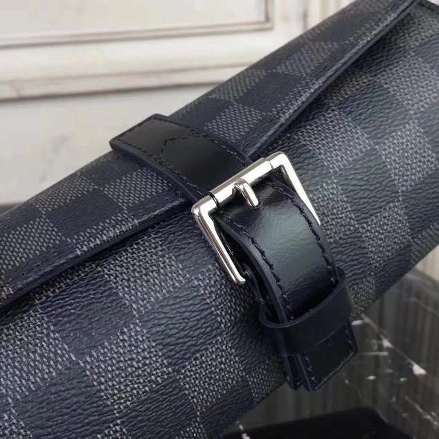 Louis vuitton original damier ebene watch case M47530 black