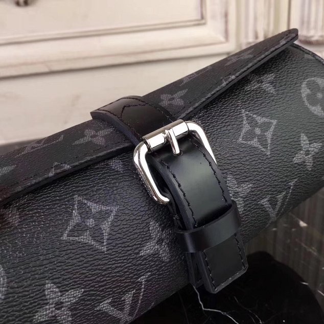 Louis vuitton original monogram canvas watch case M47530 black