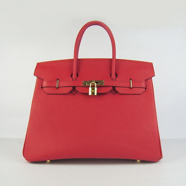 Hermes original togo leather birkin 30 bag H30-1 red