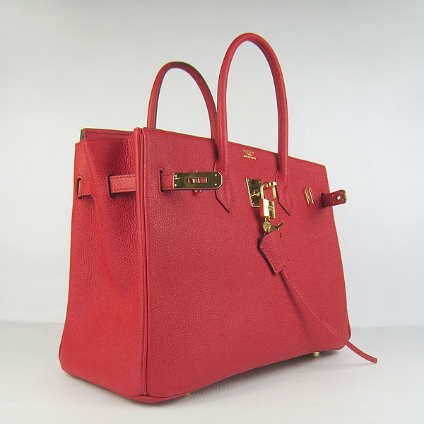 Hermes original togo leather birkin 30 bag H30-1 red