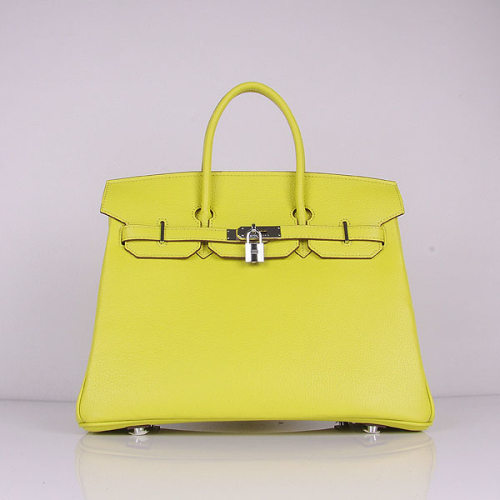 Hermes original togo leather birkin 35 bag H35-1 lemon yellow