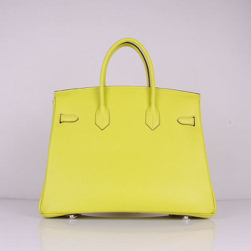 Hermes original togo leather birkin 35 bag H35-1 lemon yellow