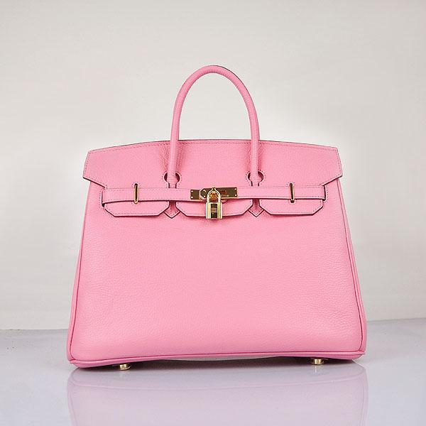 Hermes original togo leather birkin 35 bag H35-1 pink