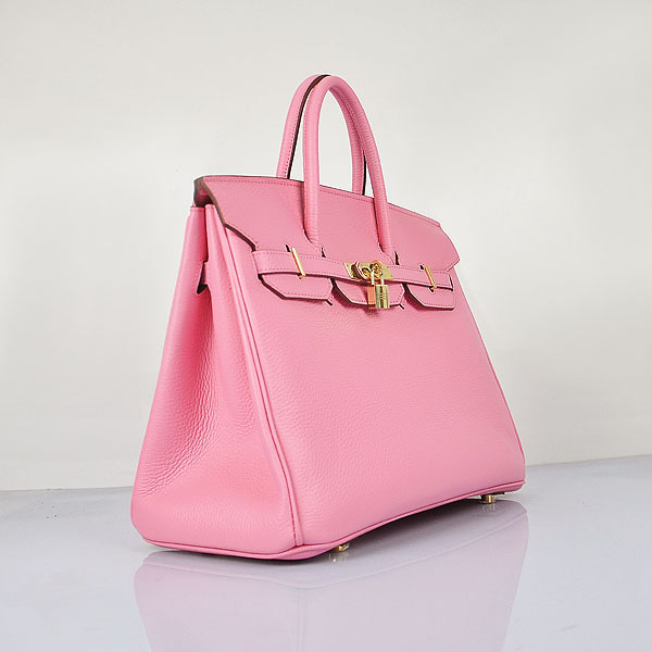 Hermes original togo leather birkin 25 bag H25-1 pink