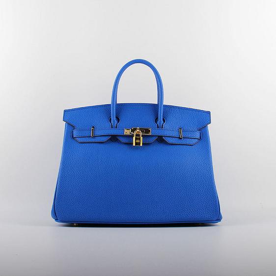 Hermes original togo leather birkin 35 bag H35-1 royal blue