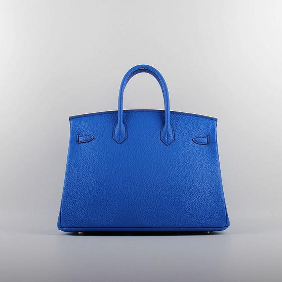 Hermes original togo leather birkin 25 bag H25-1 royal blue	