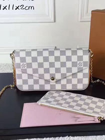 Louis vuitton original damier azur pochette felicie n63106