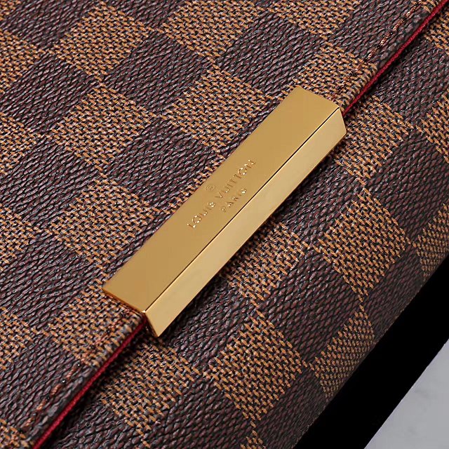 Louis vuitton original damier ebene favorite mm N41129 brown 