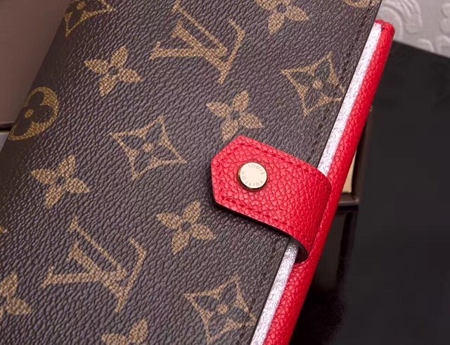 Louis Vuitton monogram canvas pallas wallet M60140 red