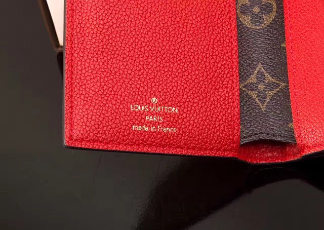 Louis Vuitton monogram canvas pallas wallet M60140 red