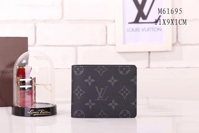 Louis vuitton daimier canvas coin purse M61695 black