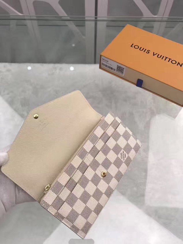 Louis vuitton damier azur sarah wallet N63208