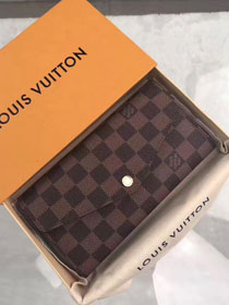 Louis vuitton damier ebene sarah wallet N63209