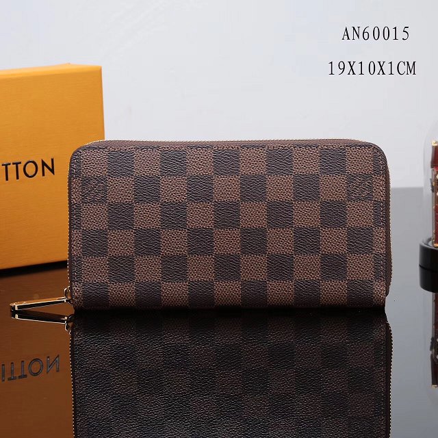 Louis vuitton damier ebene zippy wallet N60015