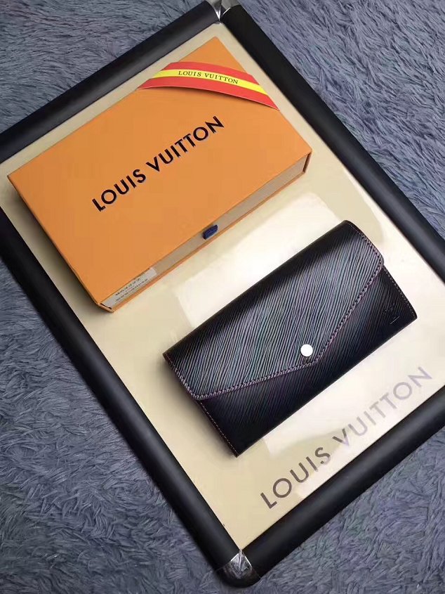 Louis vuitton epi leather sarah wallet M64322 black
