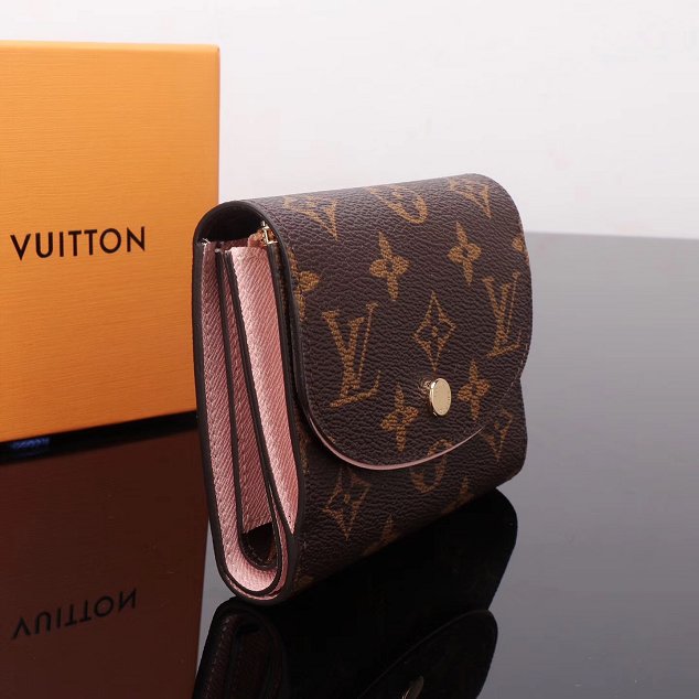 Louis vuitton monogram canvas helene wallet M62037 pink