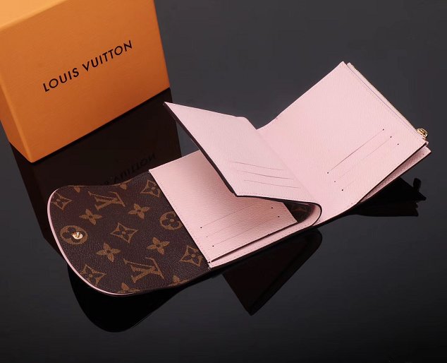 Louis vuitton monogram canvas helene wallet M62037 pink