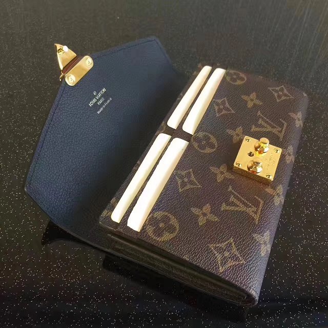 Louis vuitton monogram canvas pallas wallet M58415 black