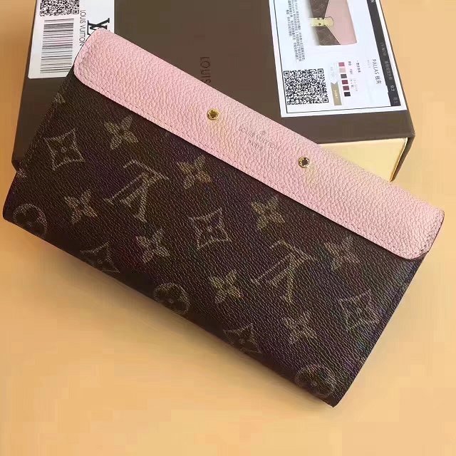 Louis vuitton monogram canvas pallas wallet M64093 pink