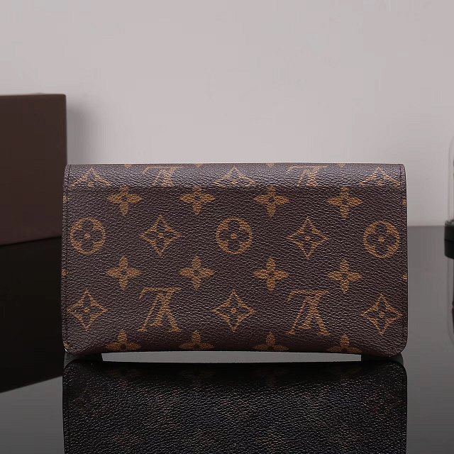 Louis vuitton monogram canvas sarah wallet M62202 wine red