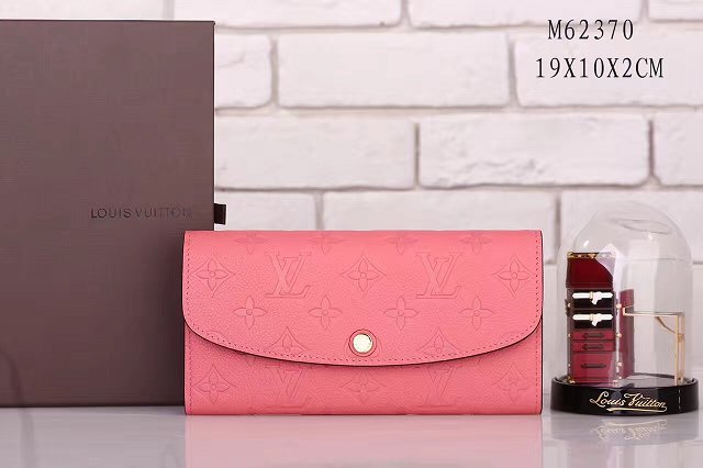 Louis vuitton monogram empreinte emilie wallet m62369 pink