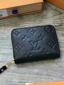 Louis vuitton monogram empreinte zippy coin purse M60574 black